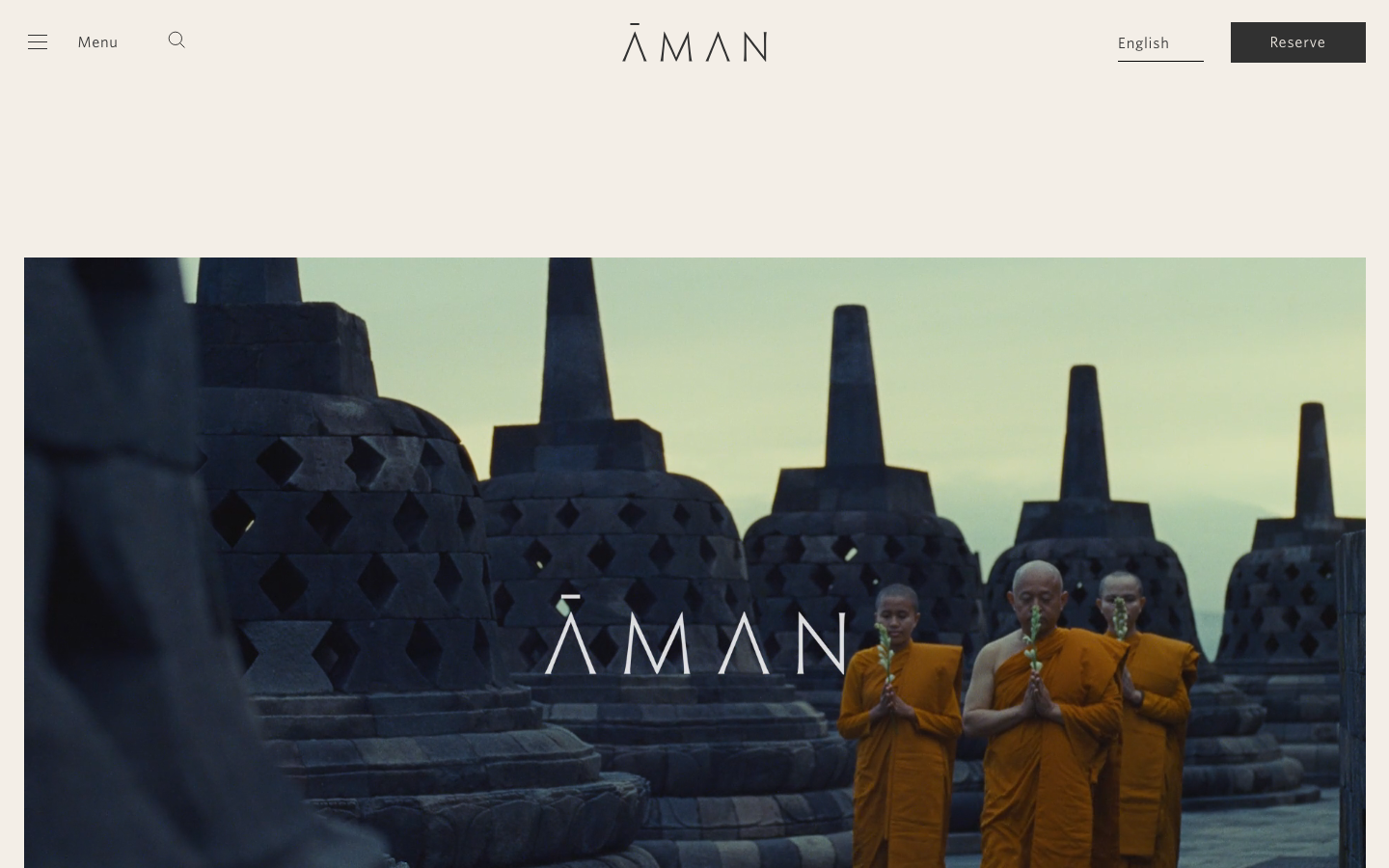 Screenshot of aman.com — Other website design
