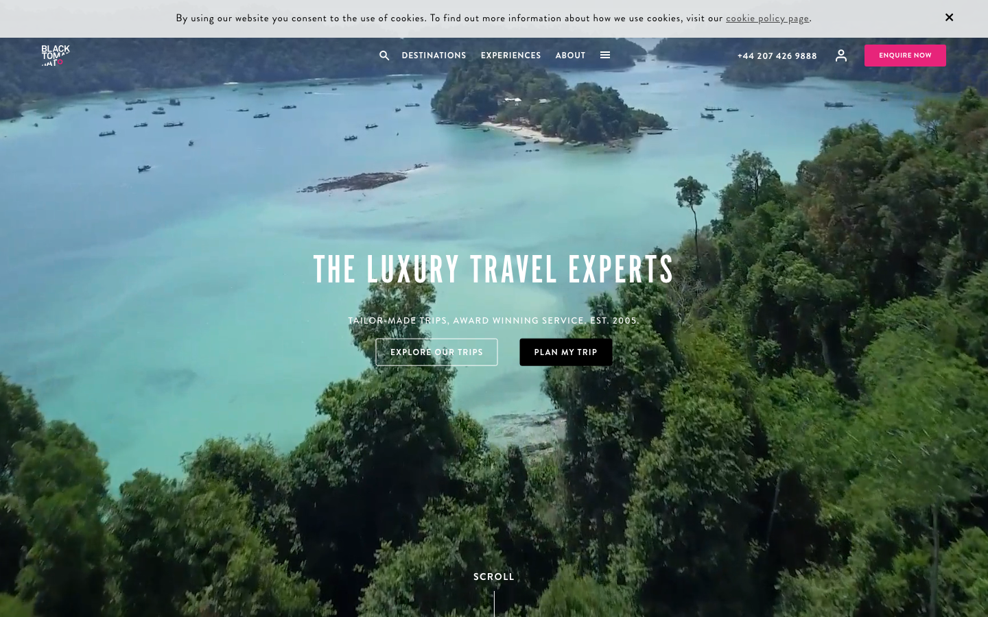 Screenshot of blacktomato.com — Other website design