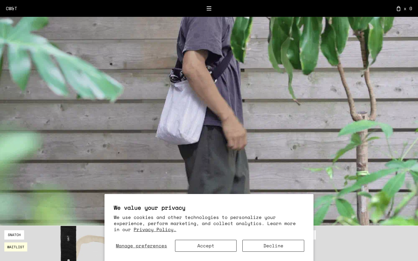 Screenshot of cwandt.com — Hardware & Mobility website design