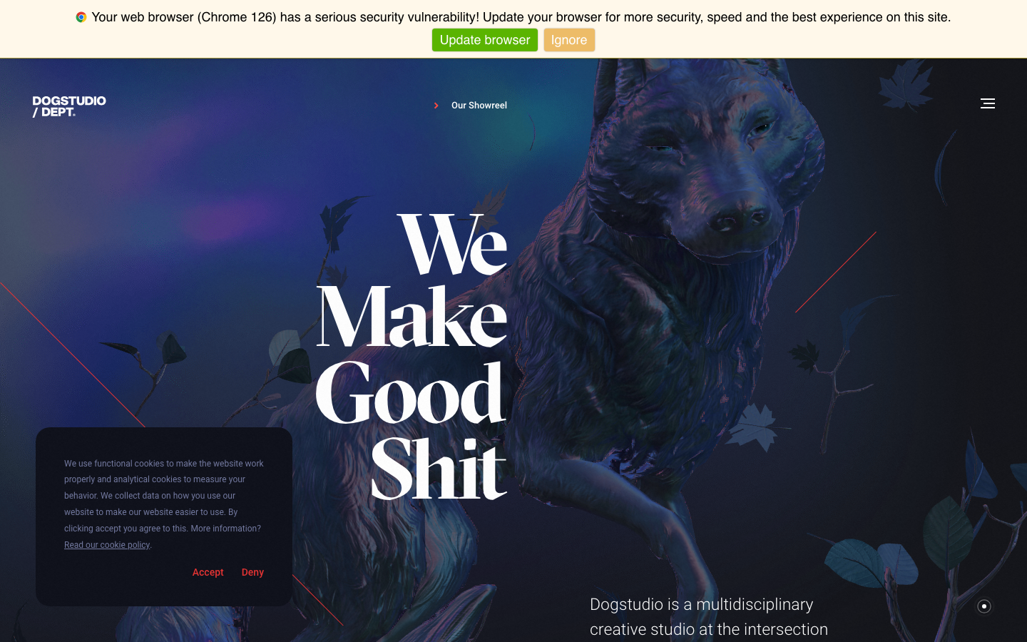 Screenshot of dogstudio.co — Design & Studios website design