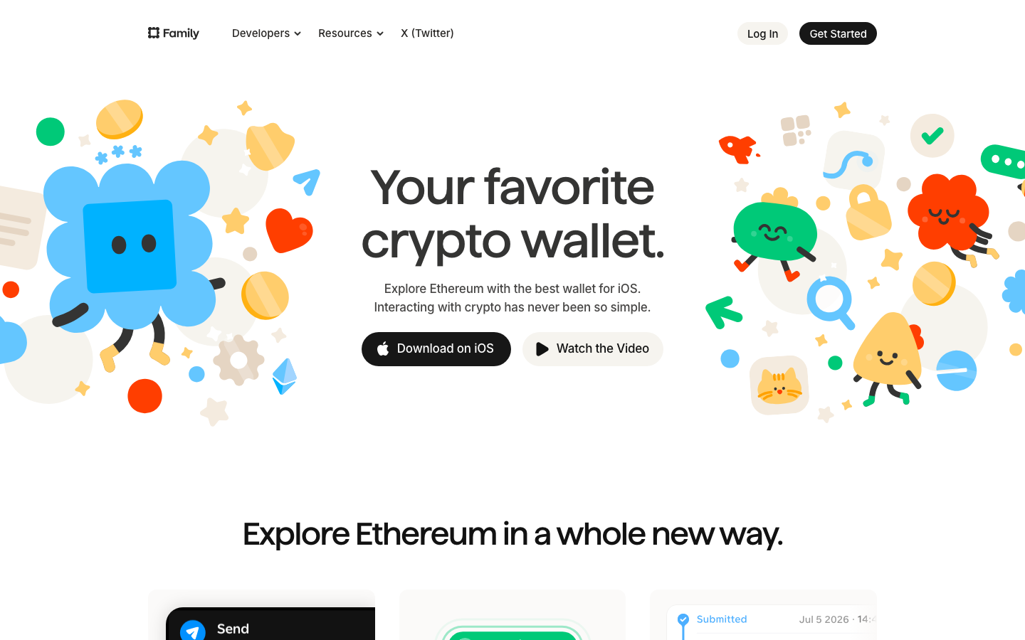 Screenshot of family.co — Crypto & Web3 website design