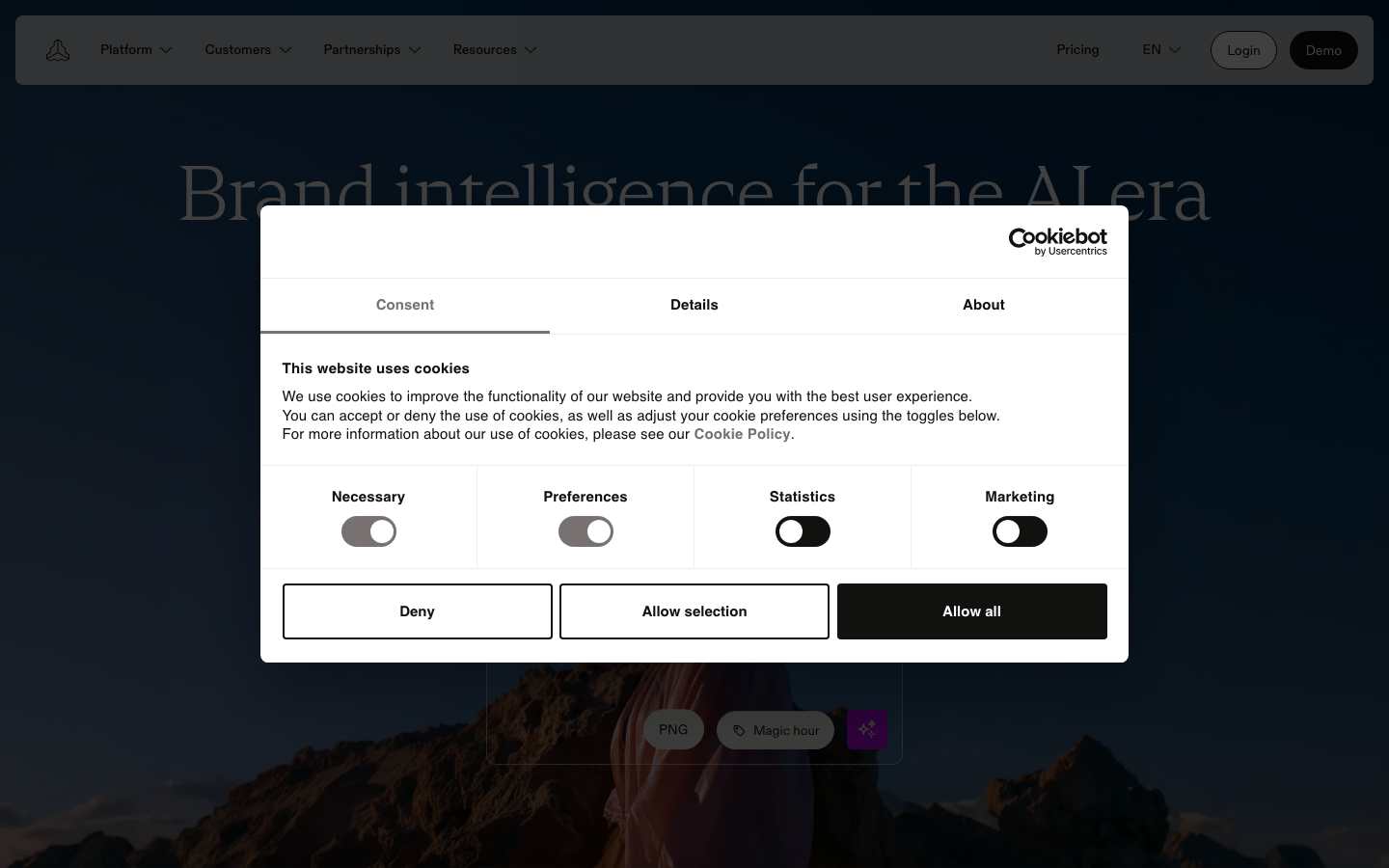 Screenshot of frontify.com — SaaS & Productivity website design