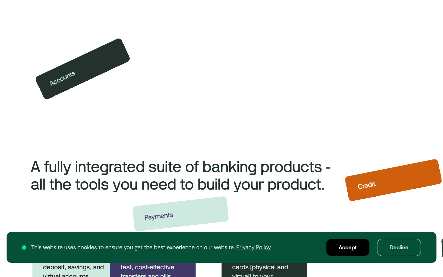 Screenshot of getanchor.co — Fintech website design