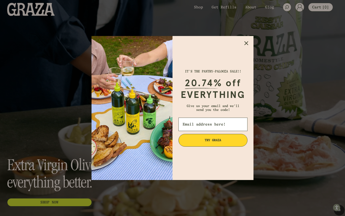 Screenshot of graza.co — Food & Beverage website design