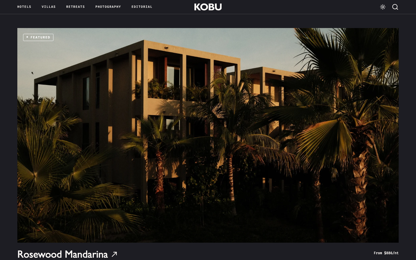 Screenshot of kobu.co — Design & Studios website design