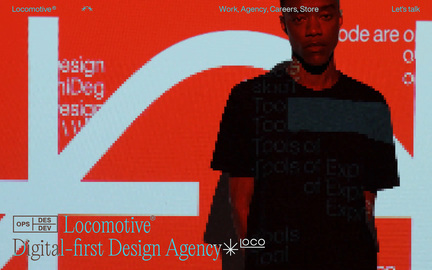 Screenshot of locomotive.ca — Design & Studios website design