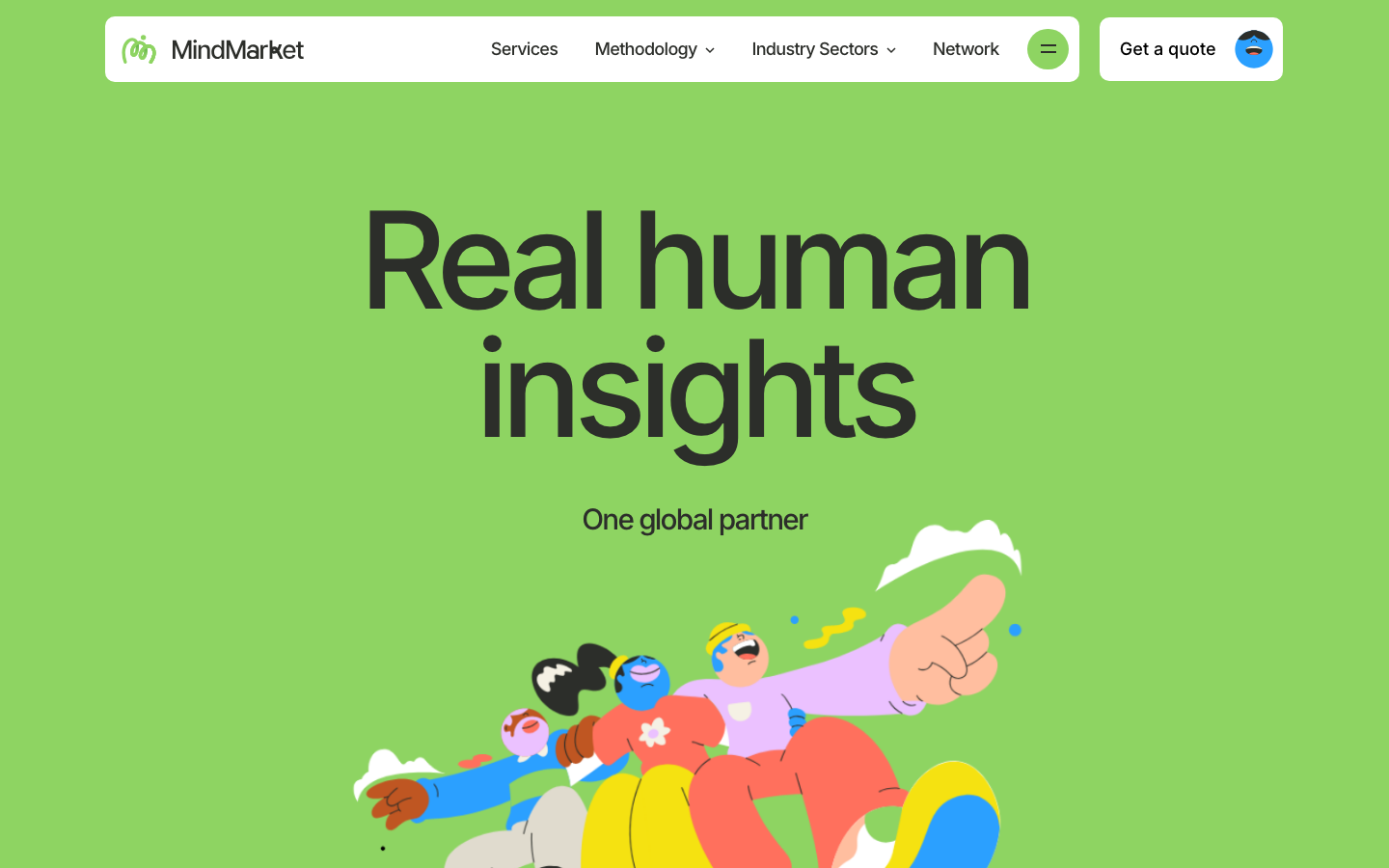 Screenshot of mindmarket.com — Other website design