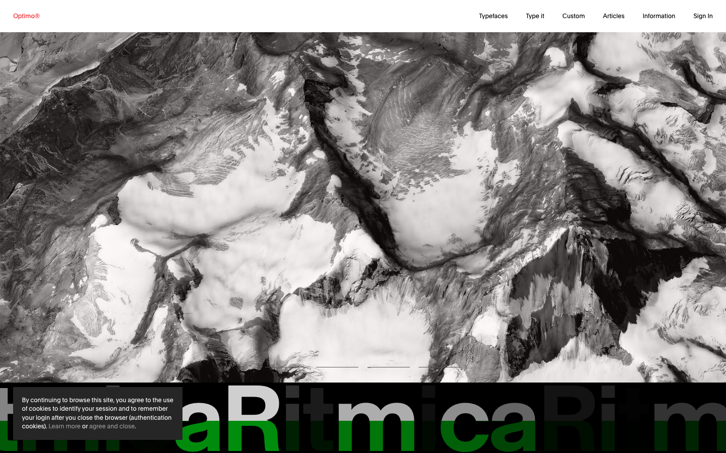 Screenshot of optimo.ch — Design & Studios website design