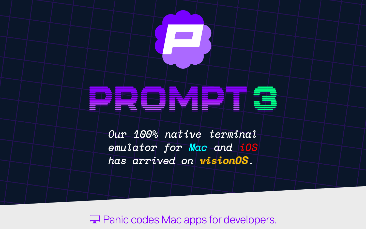 Screenshot of panic.com — Dev Tools website design