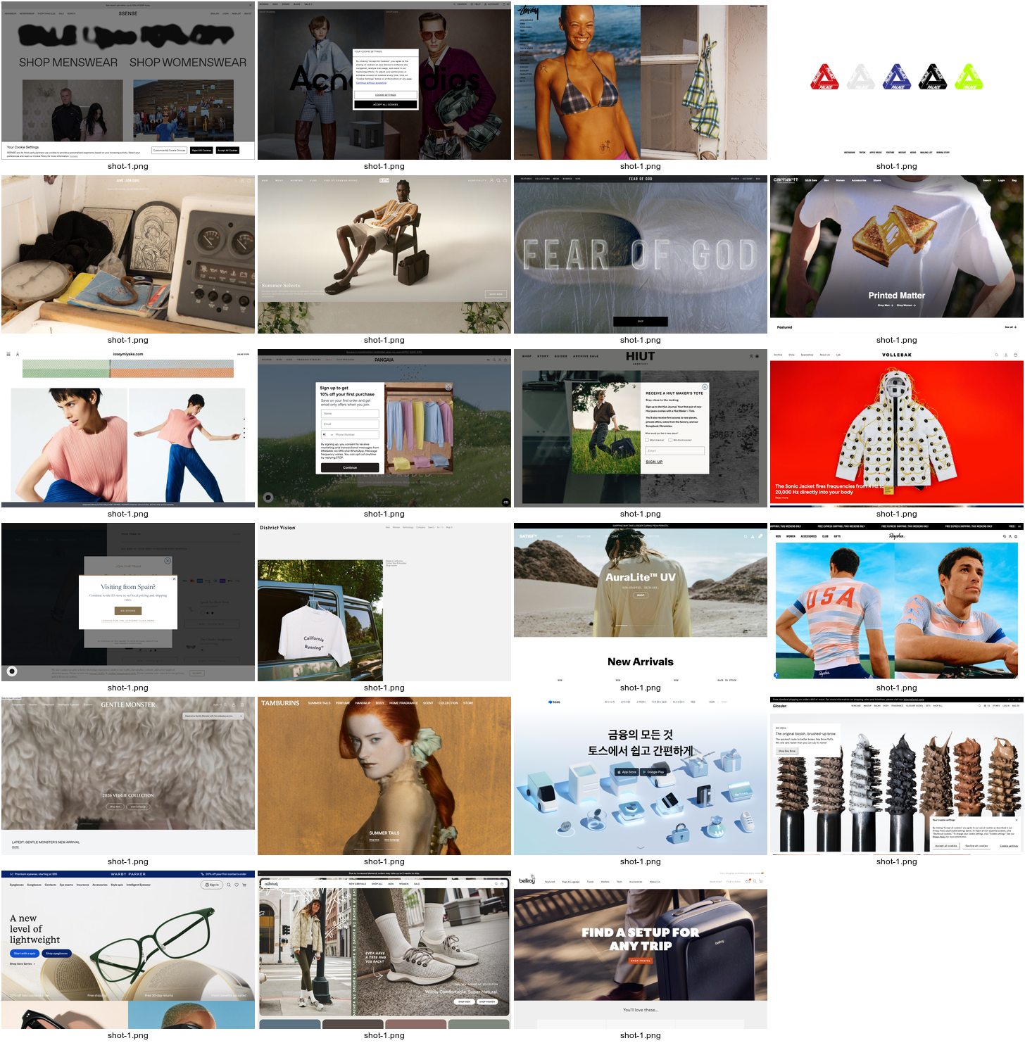 Screenshot of peakdesign.com — E-commerce website design