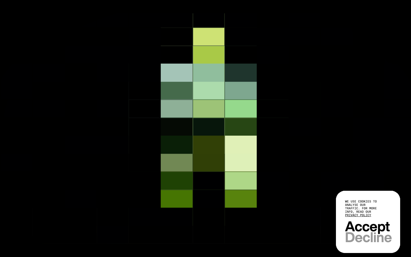 Screenshot of phantom.land — Design & Studios website design