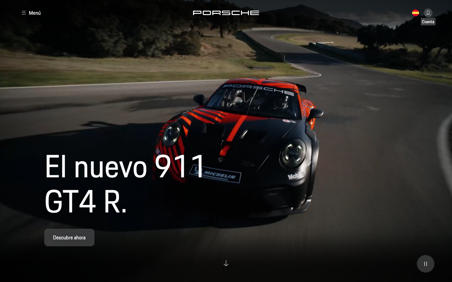 Screenshot of porsche.com — Hardware & Mobility website design