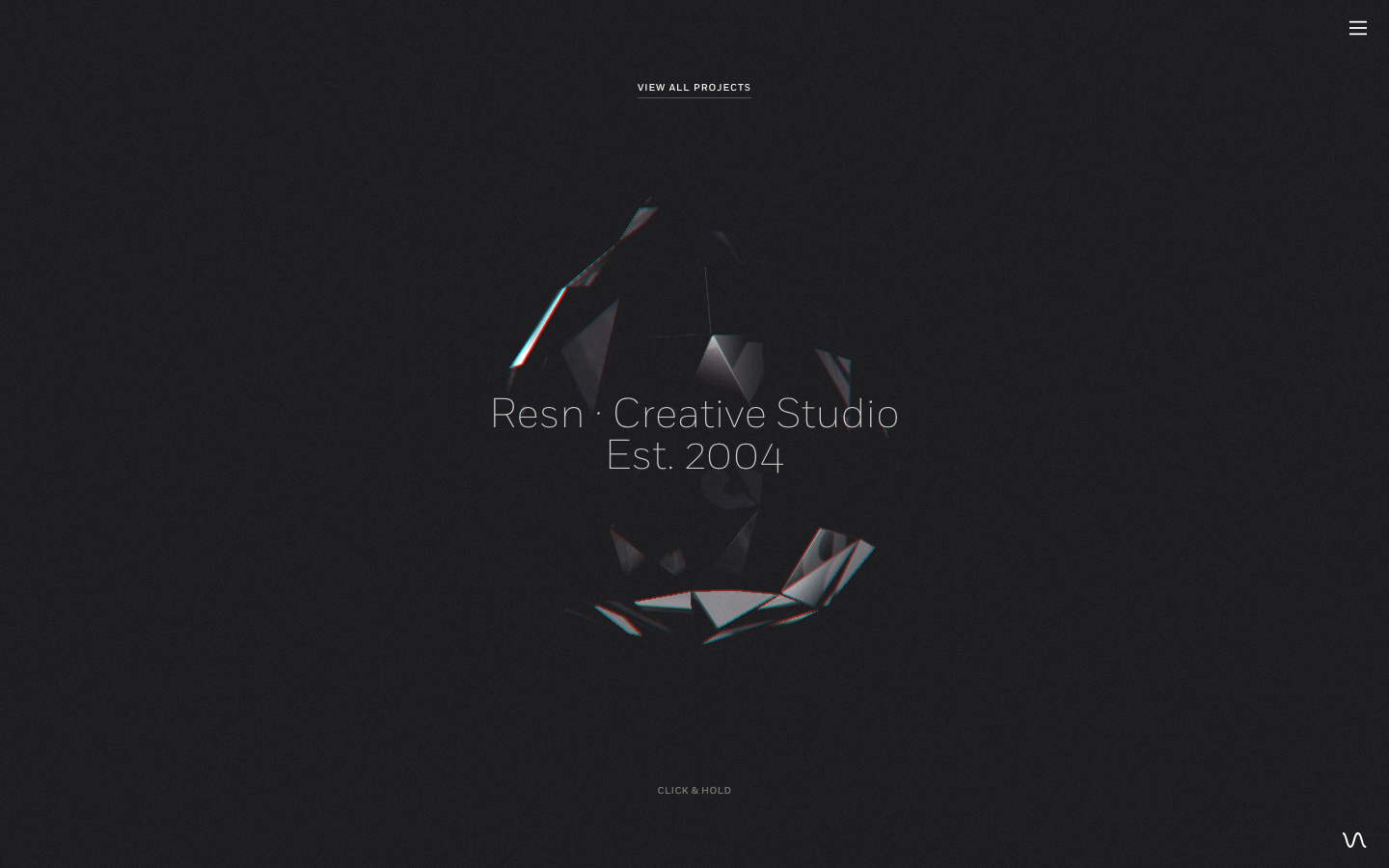 Screenshot of resn.co.nz — Design & Studios website design