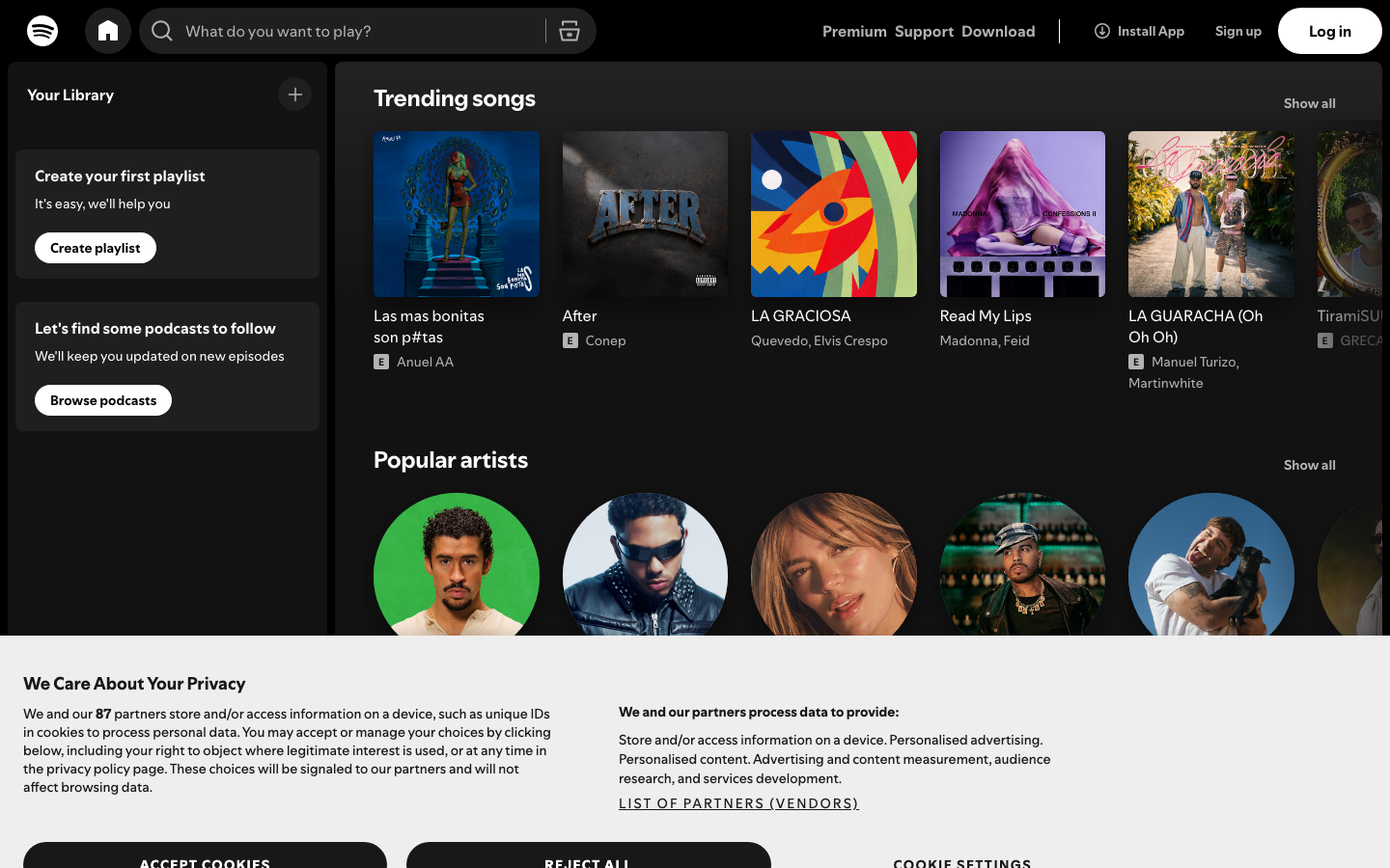 Screenshot of spotify.design — Design & Studios website design