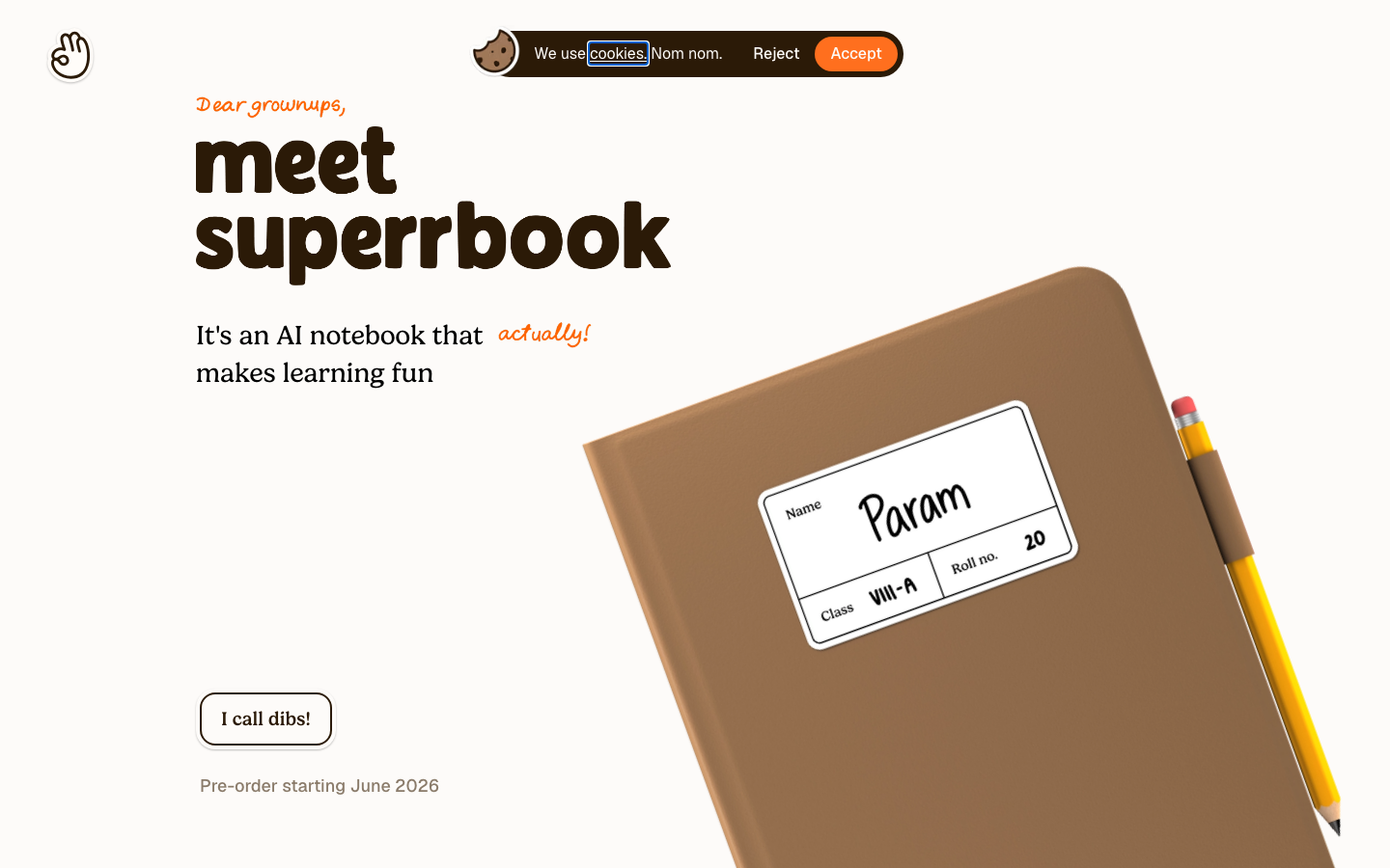 Screenshot of superr.ai — AI website design