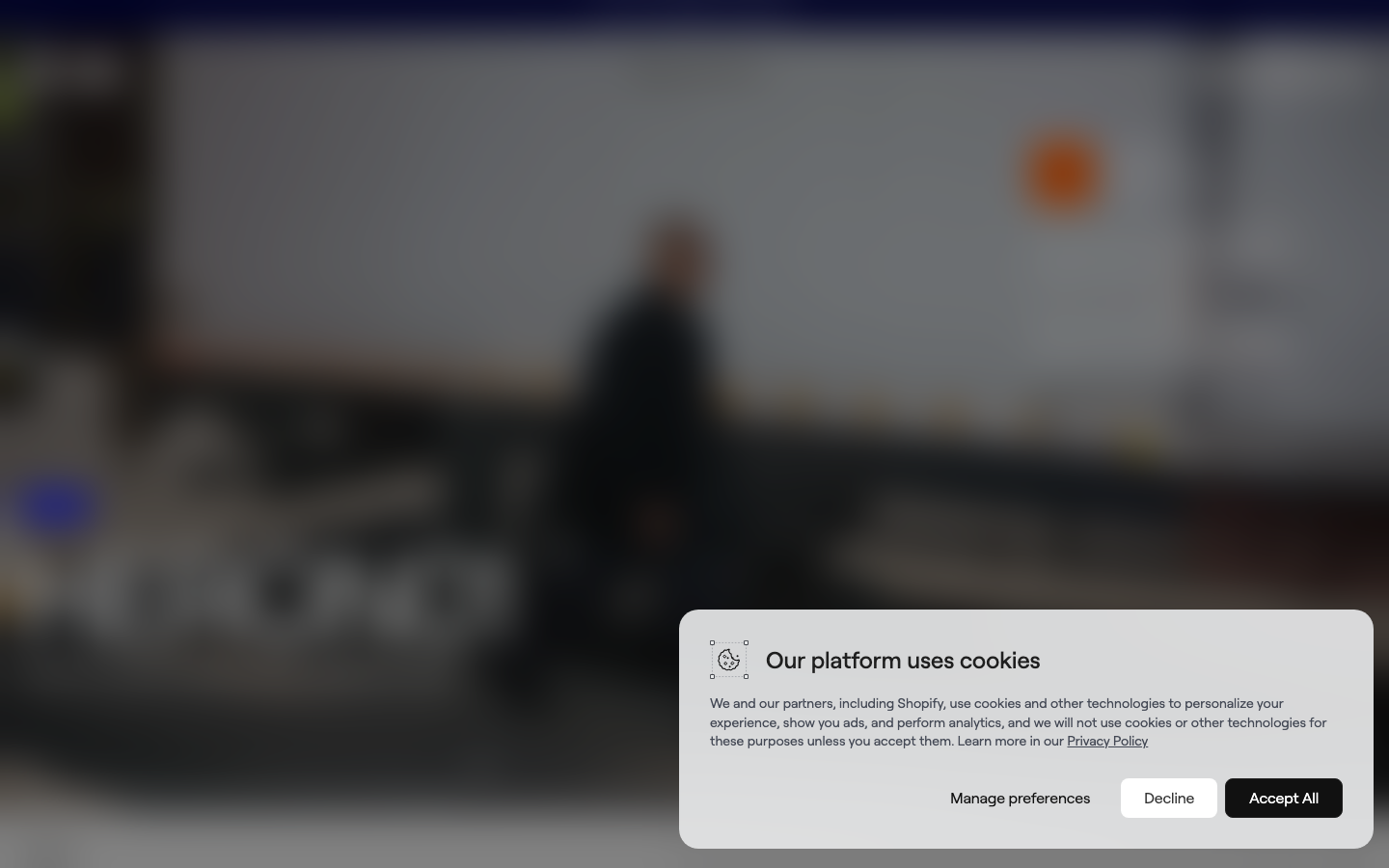 Screenshot of zellerfeld.com — E-commerce website design